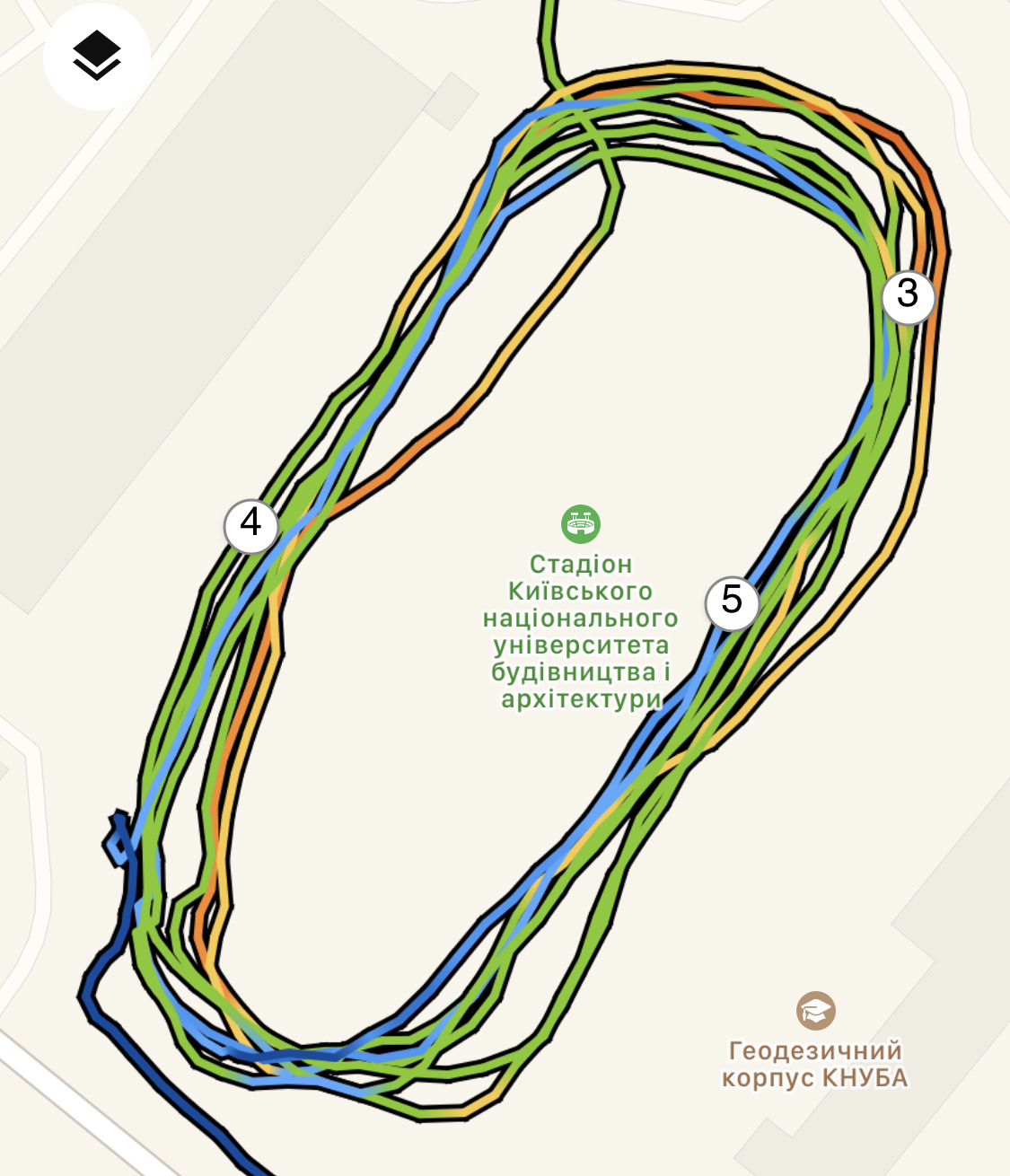 Запись трека на Forerunner 745 без Track Run