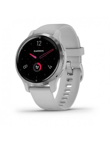 Venu 2S Silver Bezel with Mist Gray Case and Silicone Band