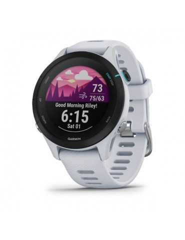 Garmin Forerunner 255S Music, Whitestone - розумний годинник із GPS і вбудованим музичним сховищем для бігу