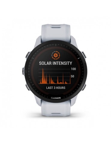 Garmin Forerunner 955, Solar, White - смарт-годинник із GPS для бігу та триатлону з сонячною зарядкою