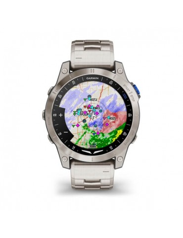 Garmin D2™ Mach 1 Aviator Smartwatch with Vented Titanium Bracelet