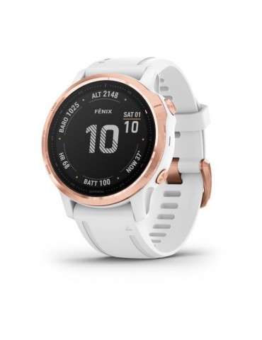 Garmin fenix 6S PRO - Rose Gold-tone with White Band