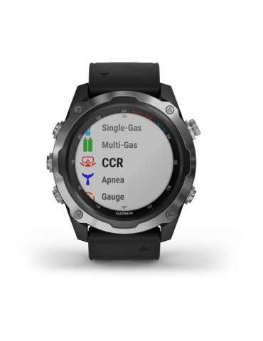Garmin Descent™ Mk2 -Stainless Steel with Black Band