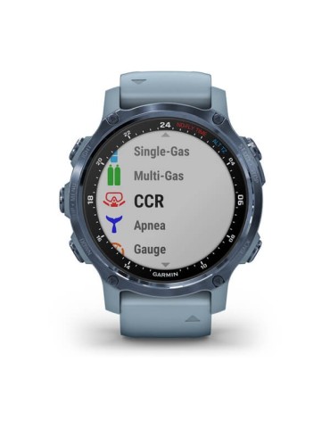 Garmin Descent Mk2S Mineral Blue with Sea Foam Silicone Band