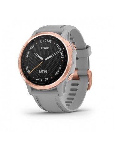 Garmin fenix 6S SAPPHIRE - Rose Gold-tone with Powder Gray Band