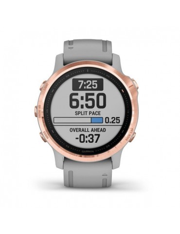 Garmin fenix 6S SAPPHIRE - Rose Gold-tone with Powder Gray Band