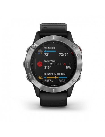 Garmin fenix 6 - Silver with Black Band