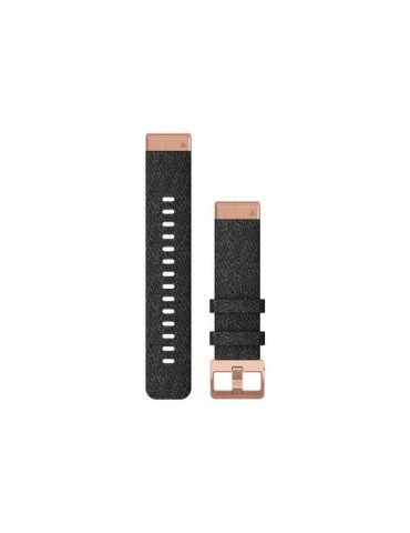 Ремінець для fenix 6s 20mm QuickFit Hthr Black Nylon Band w/Rose Gold