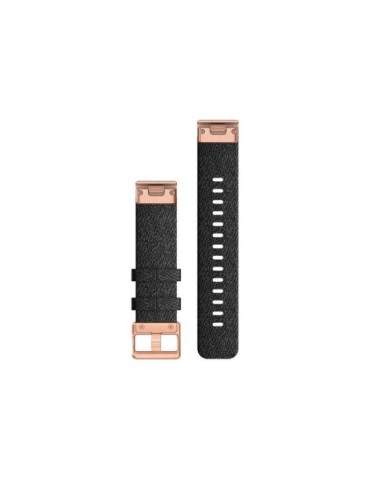 Ремінець для fenix 6s 20mm QuickFit Hthr Black Nylon Band w/Rose Gold