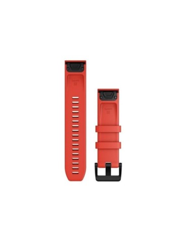 Ремінець для fenix 6 22mm QuickFit Laser Red with Black Stainless Steel Hardware Band