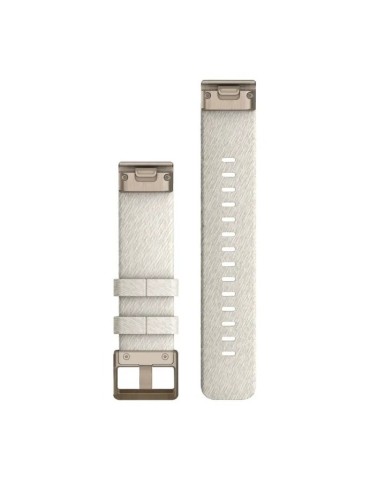 Ремінець для fenix 7s 20mm QuickFit Cream heathered nylon band with cream gold hardware