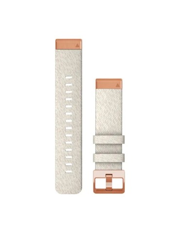 Ремінець для fenix 7s 20mm QuickFit Cream heathered nylon band with rose gold hardware