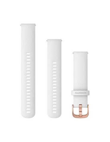 Ремінець Quick Release vivomove, Style, 20mm, Silicone, Rose Gold-White