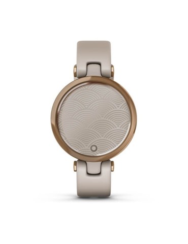 Garmin Lily - Безель із рожевого золота зі світлопісочним корпусом та силіконовим ремінцем