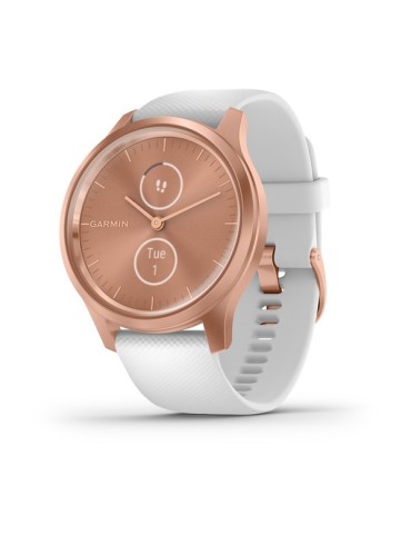 Garmin vivomove Style, Rose Gold-White, Silicone