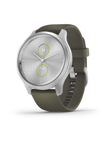 Garmin vivomove Style, Silver-Moss Green, Silicone