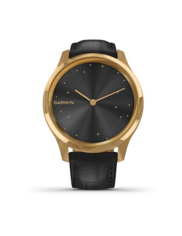 Garmin vivomove Luxe, Pure Gold-Black, Leather