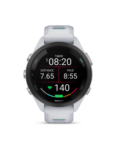 Garmin Forerunner 265S - Black Bezel with Whitestone Case and Whitestone/Neo Tropic Silicone Band