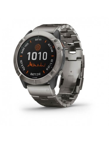 Garmin fenix 6X PRO SOLAR - Titanium with Vented Titanium Bracelet