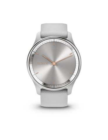 Garmin vivomove Trend - Mist Gray з сіліконовим ремінцем - гібридний смарт-годинник