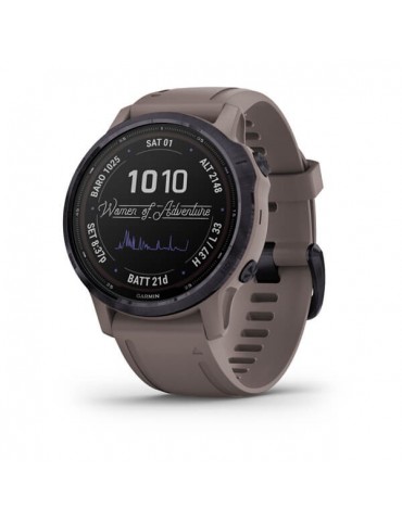 Garmin fenix 6S Pro Solar Amethyst Steel with Shale Gray Band