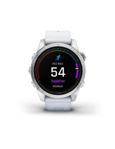 Garmin epix Pro (Gen 2) – Standard | 42 mm - Silver with Whitestone Band