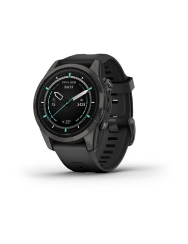 Garmin epix Pro (Gen 2) – Sapphire | 42 mm - Carbon Gray DLC Titanium with Black Band