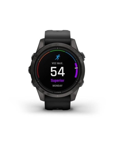 Garmin epix Pro (Gen 2) – Sapphire | 42 mm - Carbon Gray DLC Titanium with Black Band