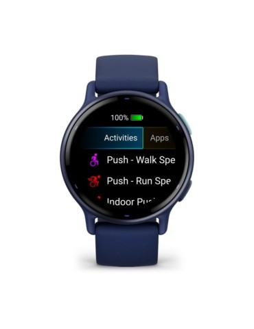 Garmin vivoactive 5 - Metallic Navy Aluminum Bezel with Navy Case and Silicone