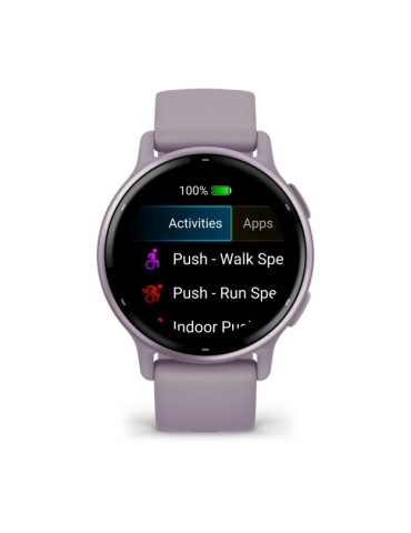 Garmin vivoactive 5 - Metallic Orchid Aluminum Bezel with Orchid Case and Silicone Band