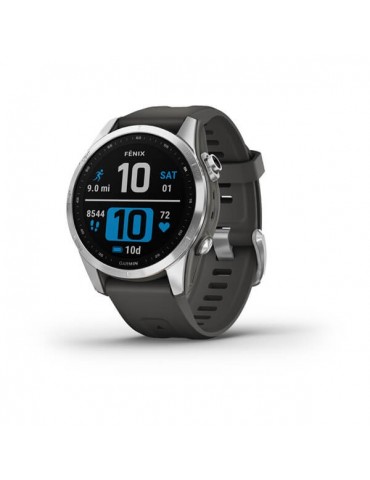 Garmin fenix 7S Silver with Graphite Band