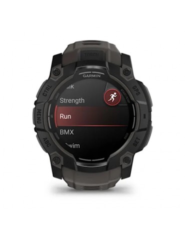 Garmin Instinct 3 AMOLED (50 mm) Чорний з Вугільним ремінцем - Смарт-годинник