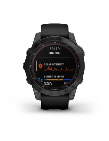 Garmin fenix 7 Sapphire Solar Black DLC Titanium with Black Band
