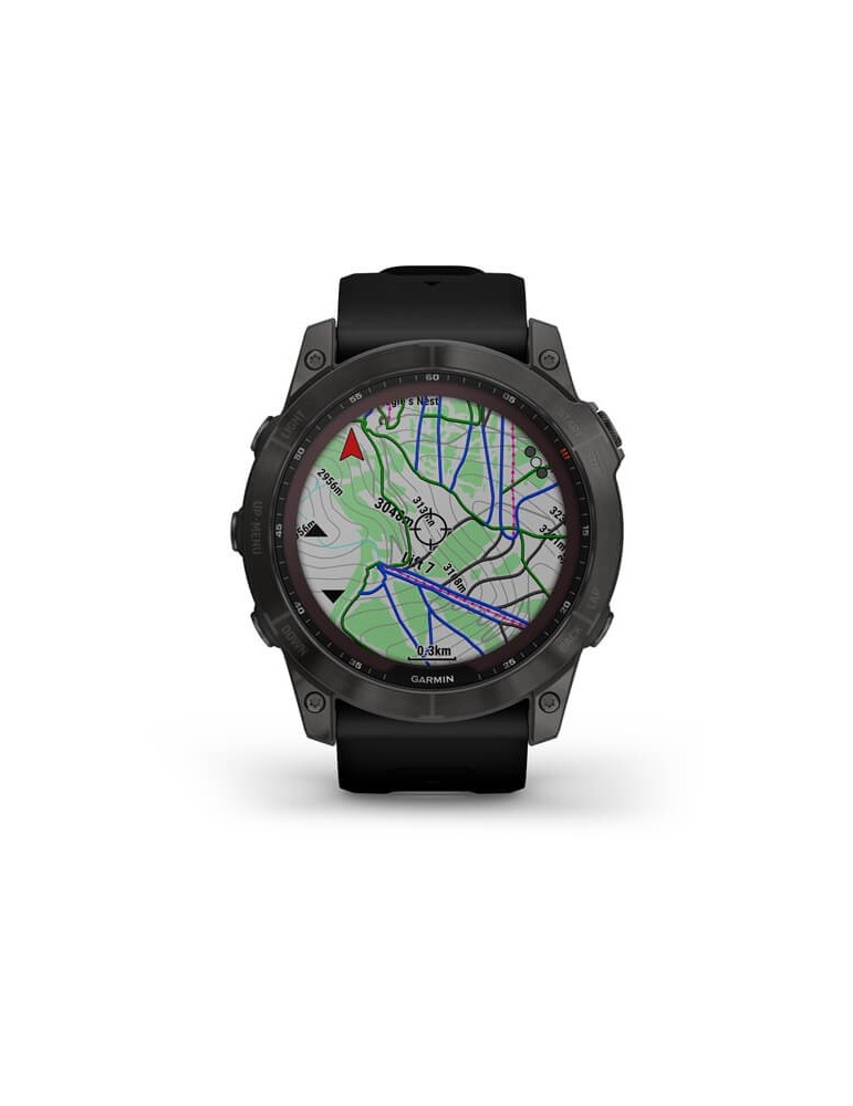 GARMIN FENIX 7X サファイアクリスタル Годинник Garmin fenix 7X Sapphire Solar Mineral Blue DLC