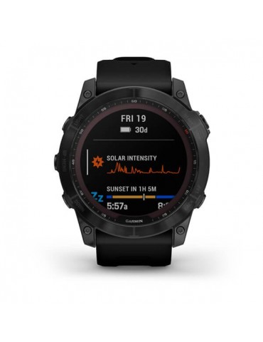 Garmin fenix 7X Sapphire Solar Black DLC Titanium with Black Band