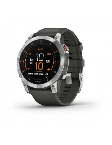 Garmin Epix 2 Slate/Stainless Steel with silicone band